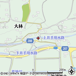 熊本県菊池郡大津町大林385周辺の地図