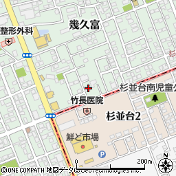 熊本県合志市幾久富1656-699周辺の地図
