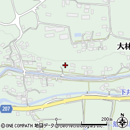 熊本県菊池郡大津町大林447周辺の地図