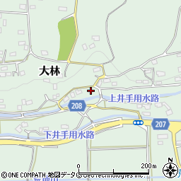 熊本県菊池郡大津町大林436周辺の地図