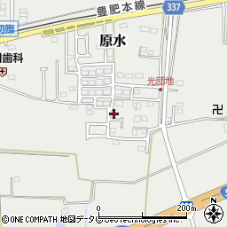 熊本県菊池郡菊陽町原水840-18周辺の地図