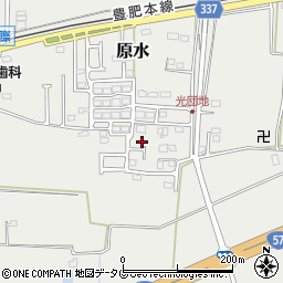 熊本県菊池郡菊陽町原水840-19周辺の地図