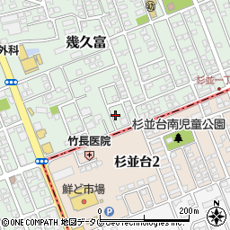 熊本県合志市幾久富1656-694周辺の地図