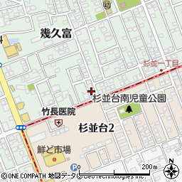 熊本県合志市幾久富1656-112周辺の地図