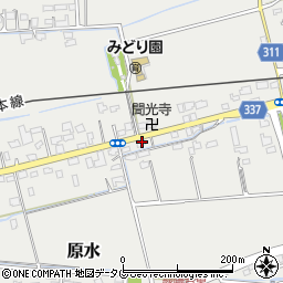 熊本県菊池郡菊陽町原水1573周辺の地図
