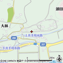 熊本県菊池郡大津町大林585周辺の地図