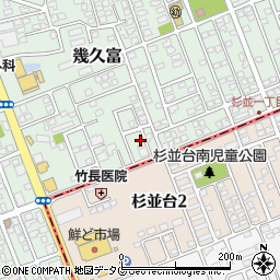熊本県合志市幾久富1656-102周辺の地図