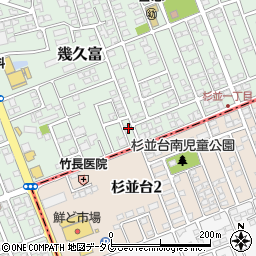 熊本県合志市幾久富1656-111周辺の地図