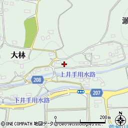 熊本県菊池郡大津町大林584周辺の地図