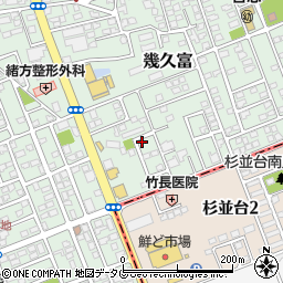 熊本県合志市幾久富1656-610周辺の地図