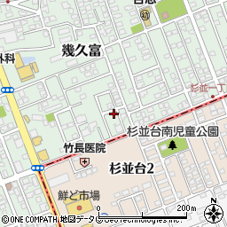 熊本県合志市幾久富1656-103周辺の地図