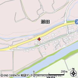 熊本県菊池郡大津町瀬田1001-2周辺の地図