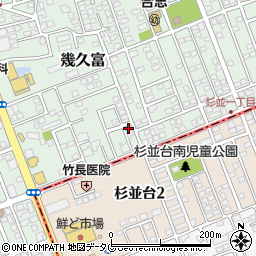 熊本県合志市幾久富1656-110周辺の地図