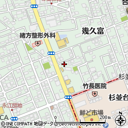 熊本県合志市幾久富1656-459周辺の地図
