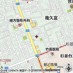 熊本県合志市幾久富1656-460周辺の地図