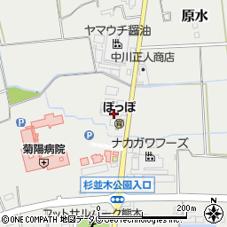 熊本県菊池郡菊陽町原水5592-2周辺の地図