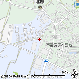 熊本県熊本市北区硯川町751周辺の地図