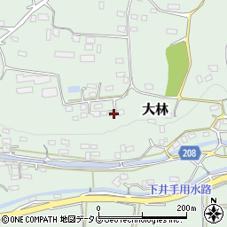 熊本県菊池郡大津町大林843周辺の地図
