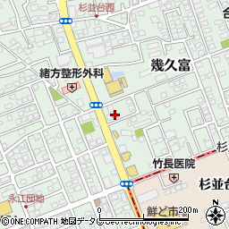 熊本県合志市幾久富1656-468周辺の地図