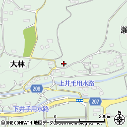 熊本県菊池郡大津町大林345周辺の地図