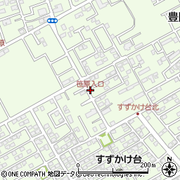 笹原入口周辺の地図