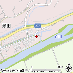 熊本県菊池郡大津町瀬田1015-3周辺の地図