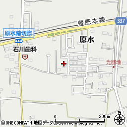 熊本県菊池郡菊陽町原水902-12周辺の地図