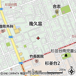 熊本県合志市幾久富1656-684周辺の地図