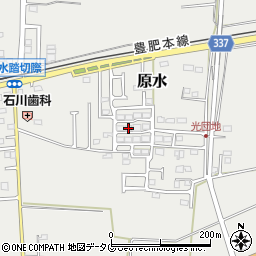 熊本県菊池郡菊陽町原水845周辺の地図
