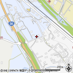 長崎県諫早市下大渡野町61周辺の地図