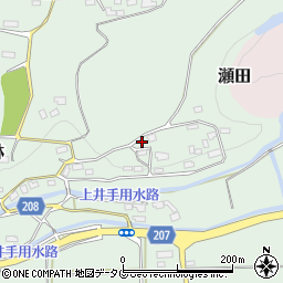 熊本県菊池郡大津町大林590周辺の地図