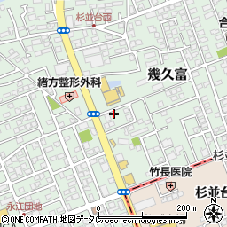 熊本県合志市幾久富1656-474周辺の地図