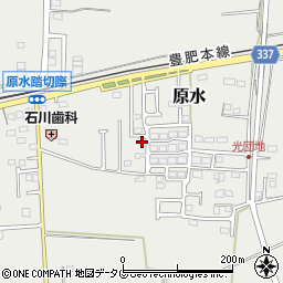 熊本県菊池郡菊陽町原水902-10周辺の地図