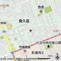 熊本県合志市幾久富1656-687周辺の地図