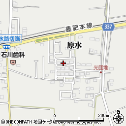 熊本県菊池郡菊陽町原水845-1周辺の地図