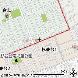 熊本県合志市幾久富1656-258周辺の地図
