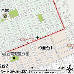 熊本県合志市幾久富1656-259周辺の地図