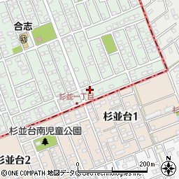 熊本県合志市幾久富1656-272周辺の地図