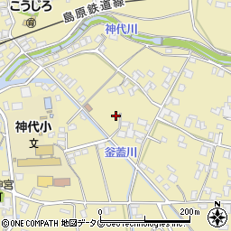 長崎県雲仙市国見町神代甲127-7周辺の地図
