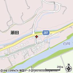 熊本県菊池郡大津町瀬田7周辺の地図