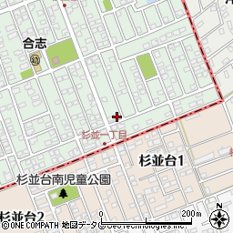 熊本県合志市幾久富1656-289周辺の地図