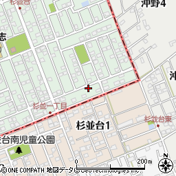 熊本県合志市幾久富1656-267周辺の地図