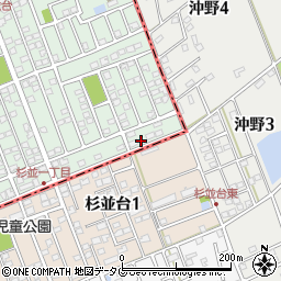 熊本県合志市幾久富1656-383周辺の地図