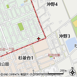 熊本県合志市幾久富1656-385周辺の地図
