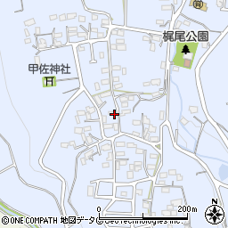 〒861-5512 熊本県熊本市北区梶尾町の地図