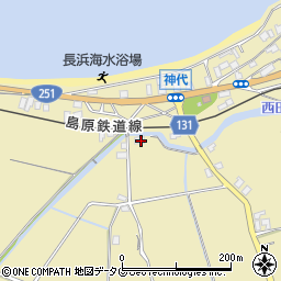 長崎県雲仙市国見町神代戊165周辺の地図
