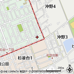 熊本県合志市幾久富1656-378周辺の地図