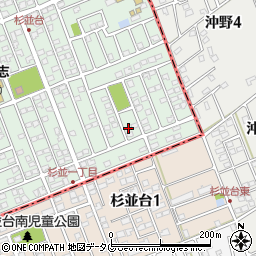 熊本県合志市幾久富1656-323周辺の地図