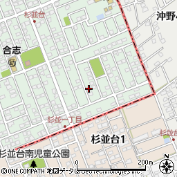 熊本県合志市幾久富1656-308周辺の地図