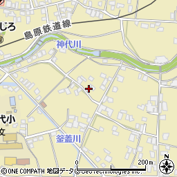 長崎県雲仙市国見町神代甲156周辺の地図